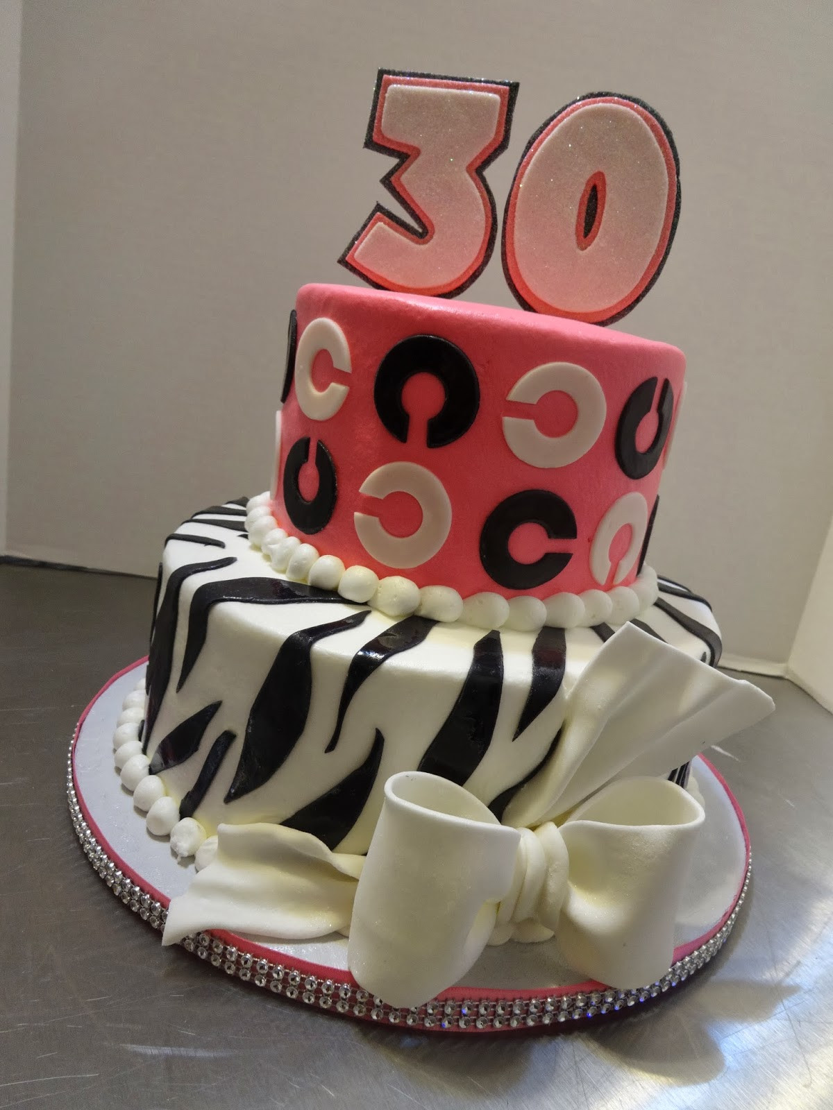 30th Birthday Cake
 Cakes by Paula Happy 30th Birthday Melissa