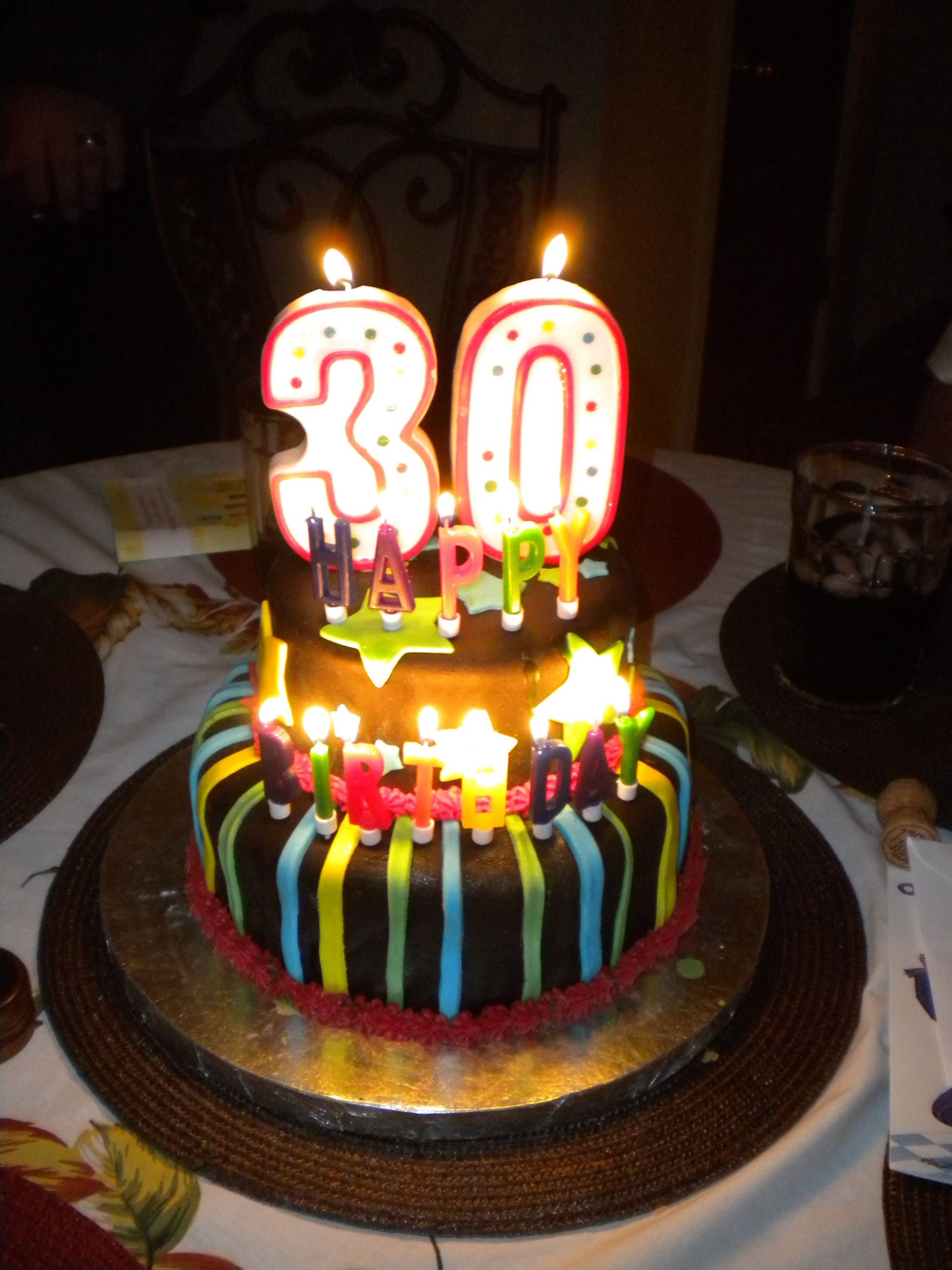 30th Birthday Cake
 glitter and paste