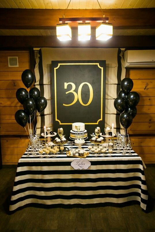 30th Birthday Decorations For Men
 Decoración para cumpleaños numero 30 – hombre