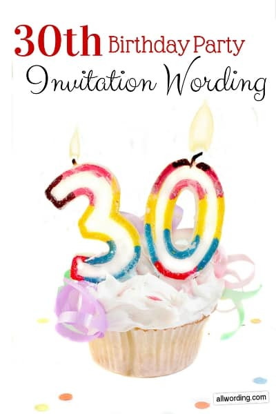 30th Birthday Invitation Wording
 30th Birthday Invitation Wording AllWording