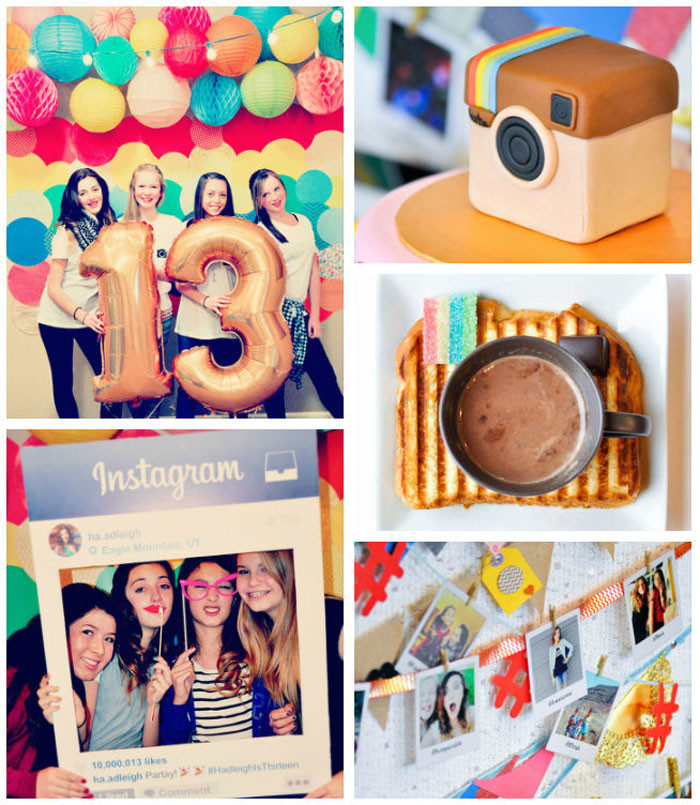 31Th Birthday Party Ideas
 Kara s Party Ideas Glam Instagram Themed 13th Birthday Party