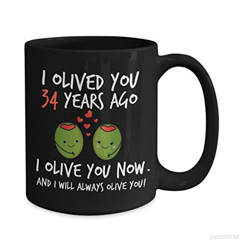 34Th Wedding Anniversary Gift Ideas
 34th Wedding Anniversary Gifts For Him I Olived You 34