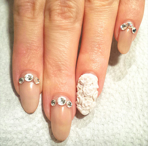 3d Wedding Nails
 Wedding Nail Art Designs