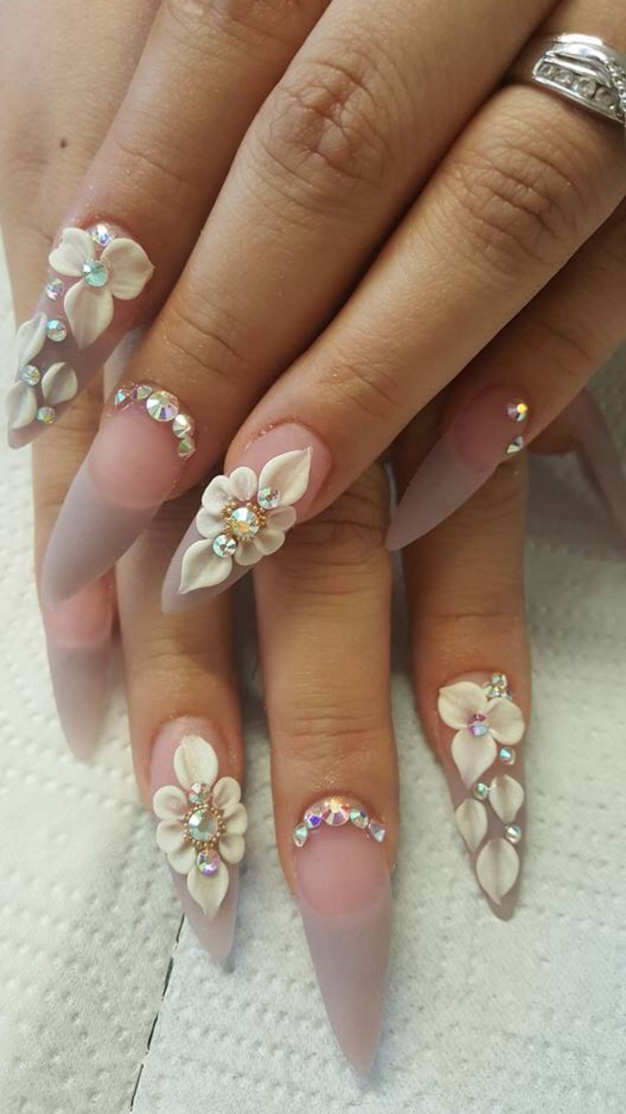 3d Wedding Nails
 Theodora nails in 2019