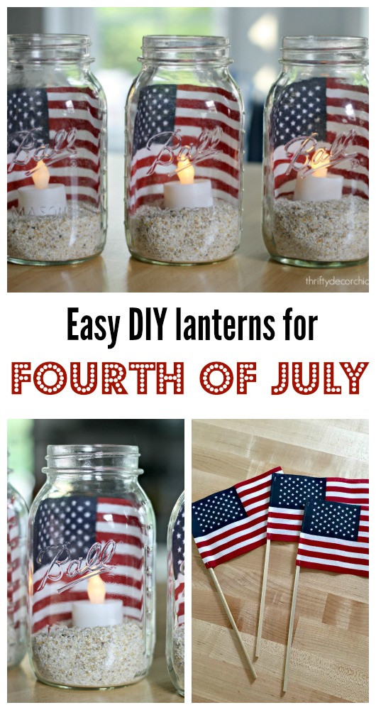 4th Of July Decorations Diy
 Super easy and fun Fourth of July ideas from Thrifty