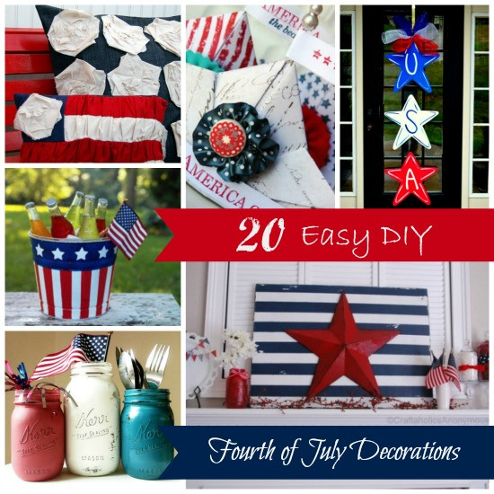 4th Of July Decorations Diy
 20 Easy DIY Fourth of July Decorations Brittany Estes