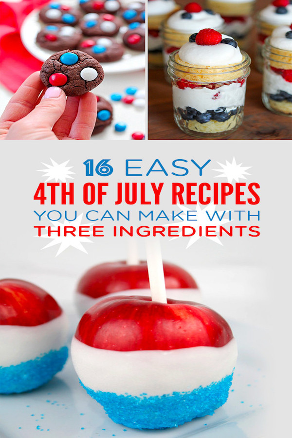 4Th Of July Food Crafts For Kids
 16 Easy 4th of July Recipes with only Three Ingre nts