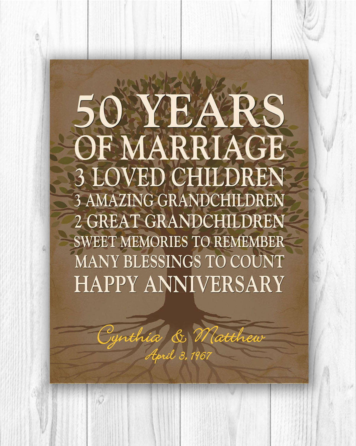 50 Years Of Marriage Quotes
 50th anniversary t for parents anniversary t golden