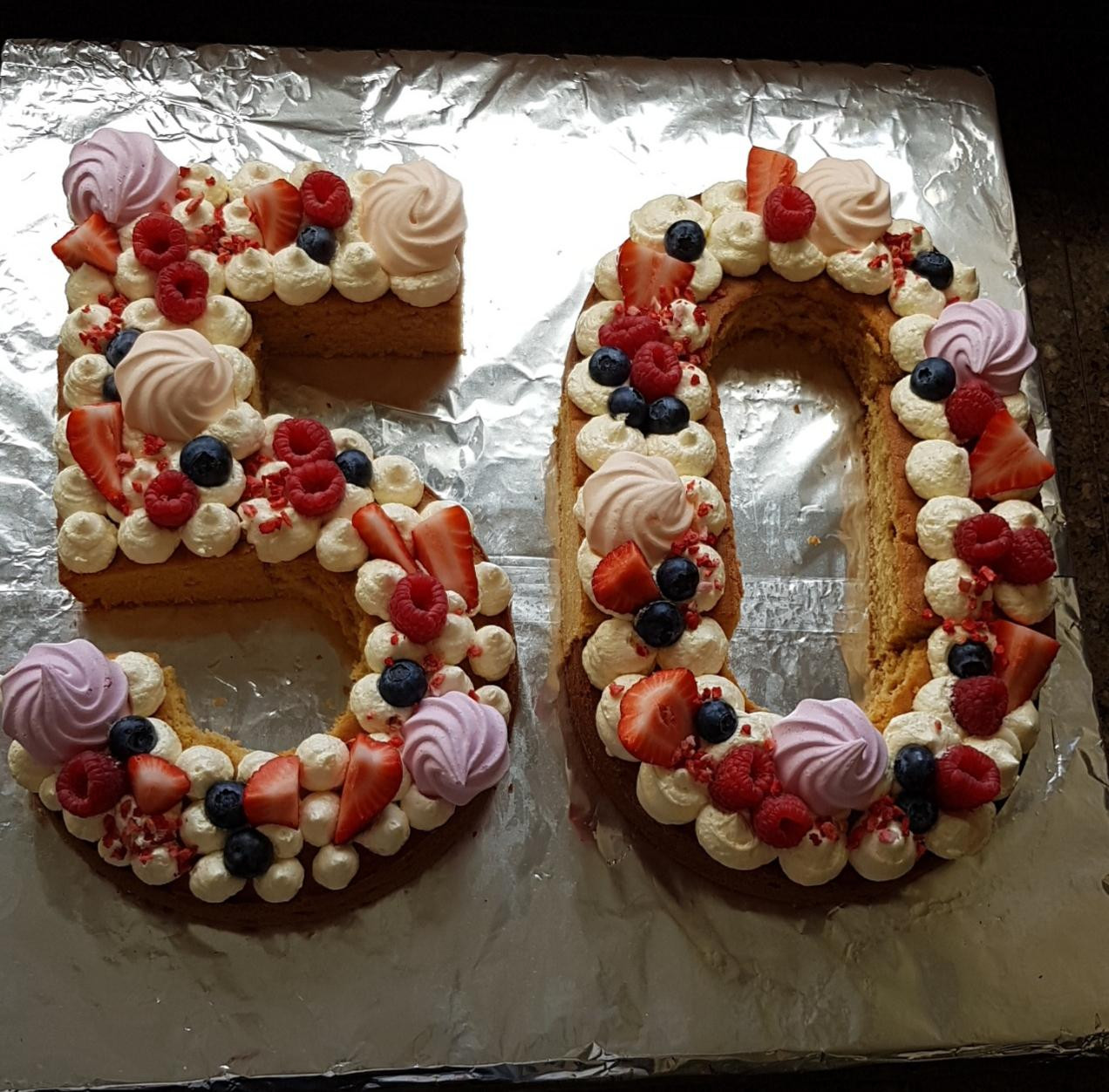 50th Birthday Cake Images
 50th birthday cake for my mum Bit messy but I m … Reddit