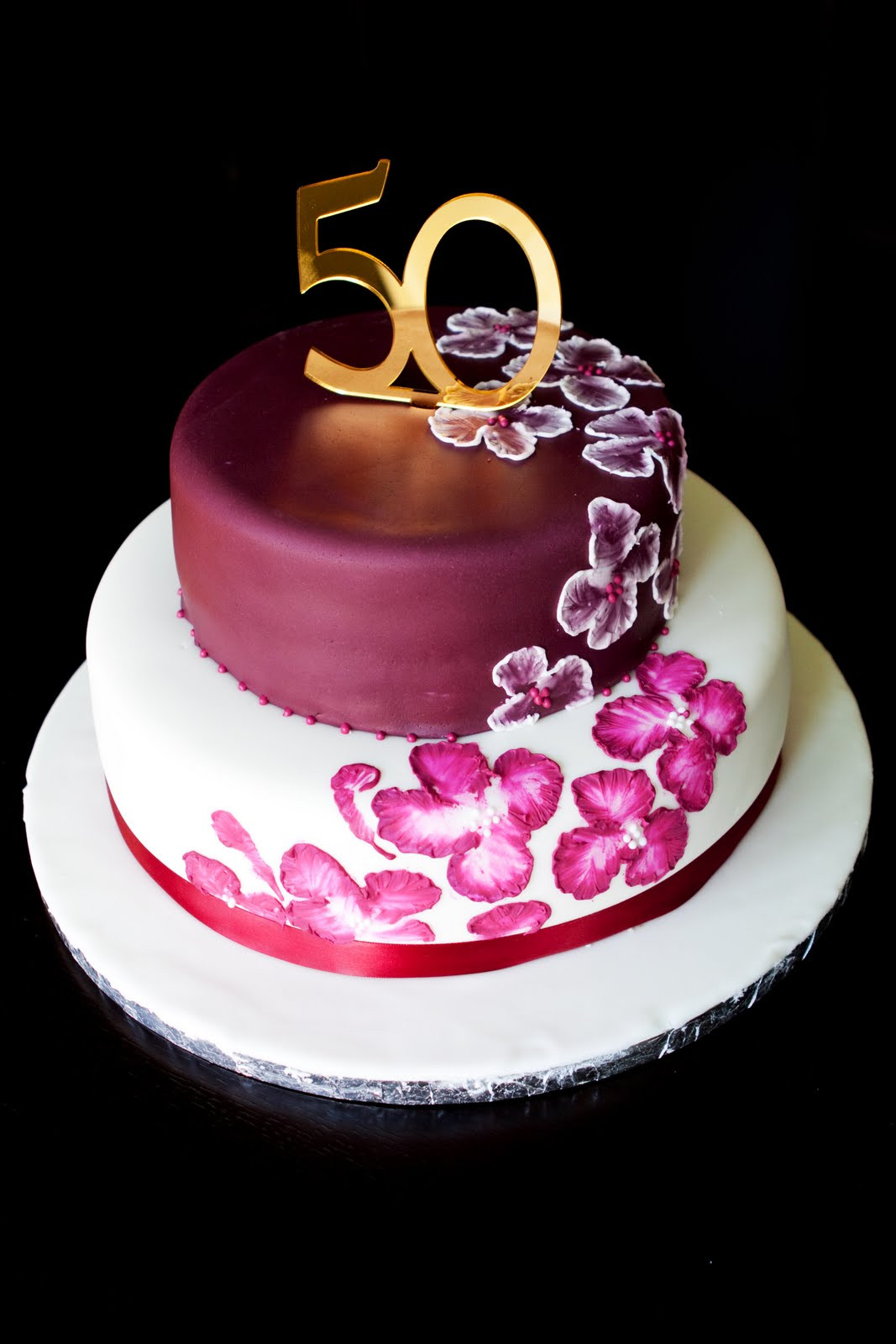 50th Birthday Cake Images
 Jocelyn s Wedding Cakes and More Custom Cake Elegant
