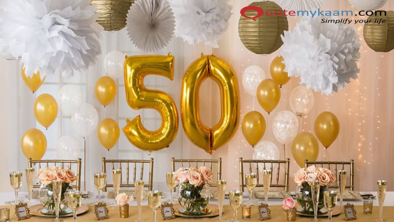 50th Birthday Decorations
 50th Birthday Celebration Ideas for a Memorable Bash