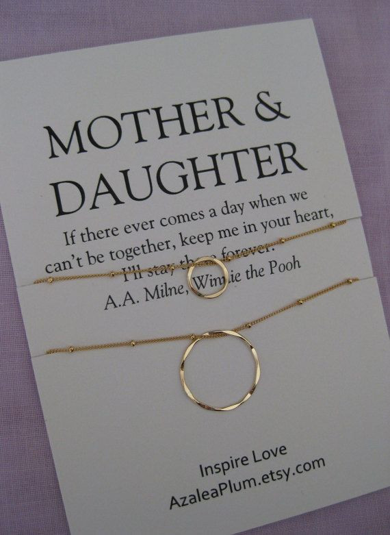50th Birthday Gift Ideas For Mom
 Mother DAUGHTER Jewelry 50th birthday Gift by