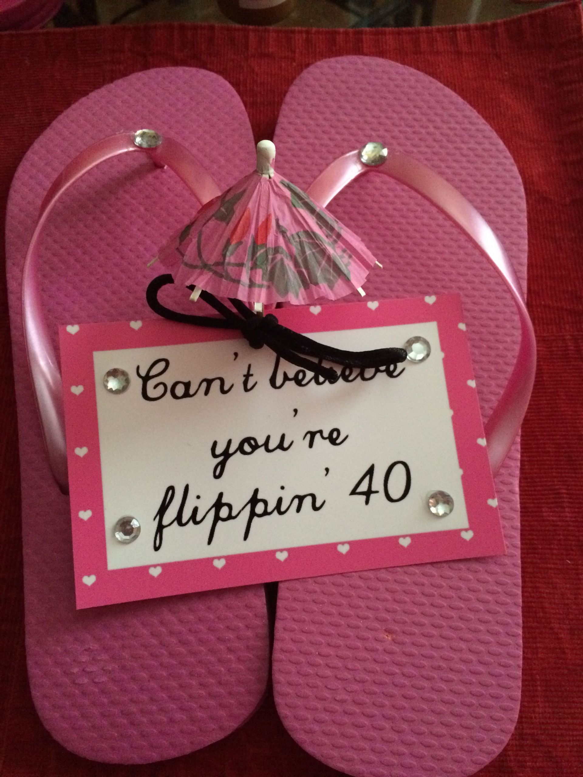 50Th Birthday Gift Ideas Sister
 DIY t idea Made these for my sister s 40th birthday
