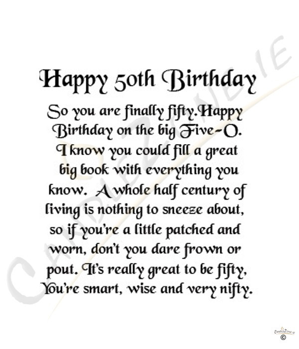 50Th Birthday Inspirational Quotes
 Happy 50th Birthday Quotes QuotesGram