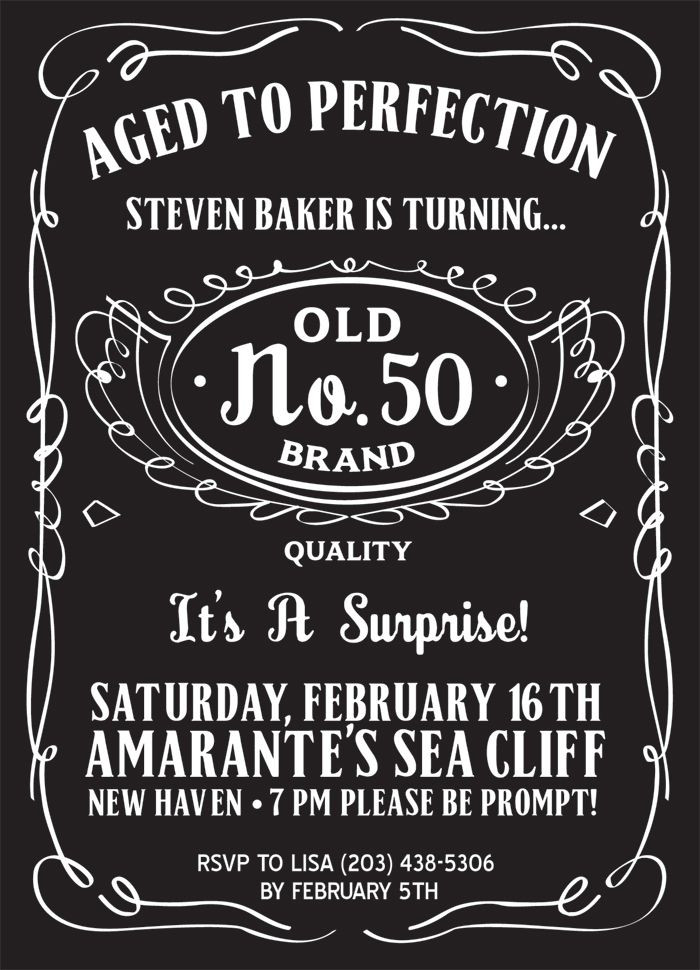 50th Birthday Invitation Templates
 Pin by Poster Vine on Typography Posters