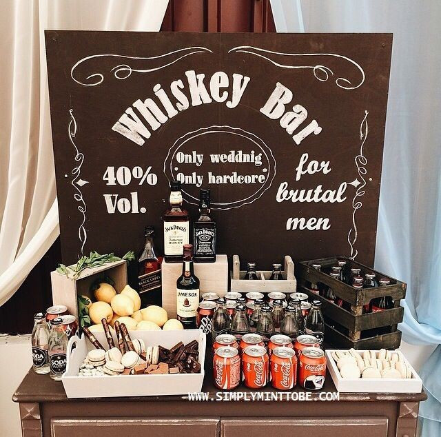 50th Birthday Party Decorations For Men
 Digital Order Whiskey Bar Chalkboard Graphic Whiskey Bar
