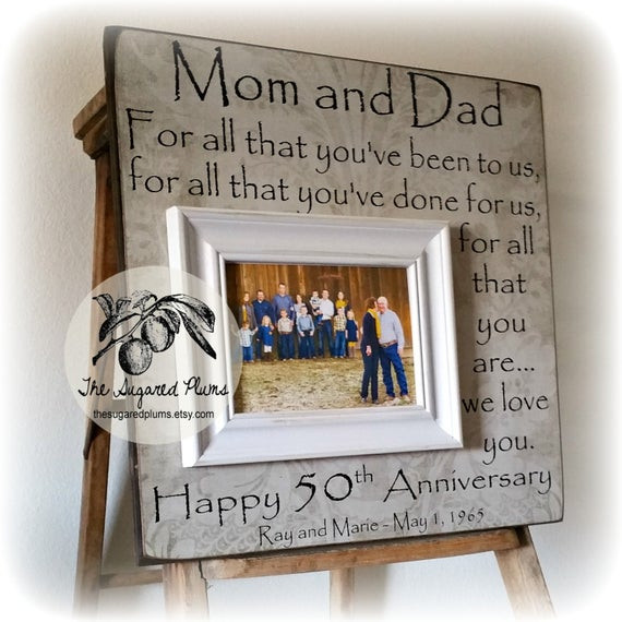 50Th Wedding Anniversary Gift Ideas Parents
 50th Anniversary Gifts Parents Anniversary Gift For All That