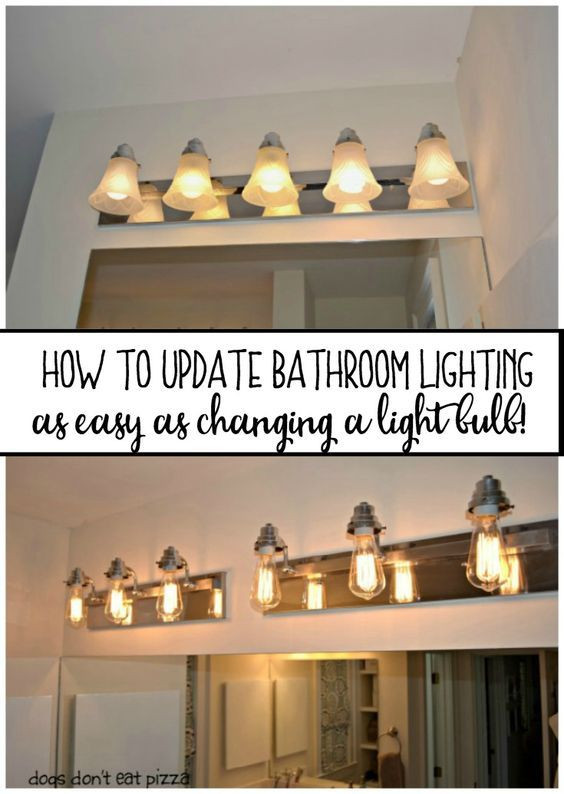 6 Bulb Bathroom Light Fixture
 How to Update Bathroom Lighting it s as easy as changing