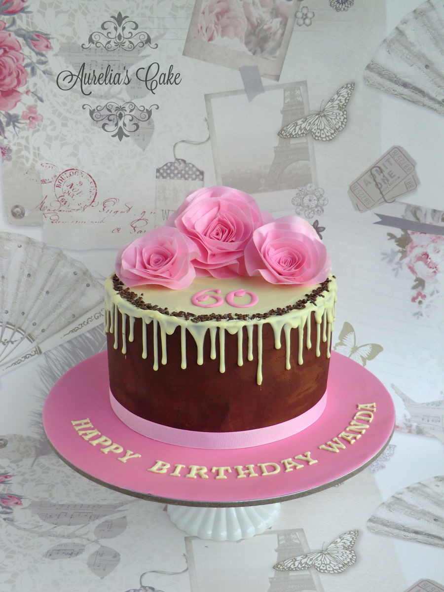 60 Birthday Cake
 60Th Birthday Drip Cake CakeCentral