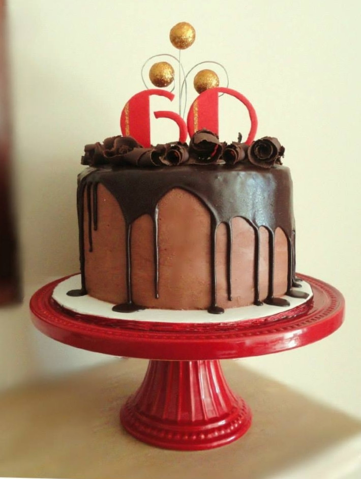 60 Birthday Cake
 60Th Birthday Cake For A Man 8 French Vanilla Cake With