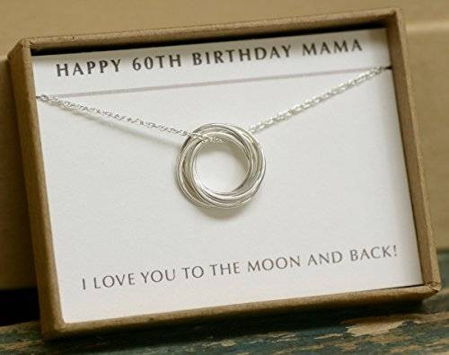 60th Birthday Gift
 Amazon 60th birthday t for her birthday t for mom necklace for mother 6