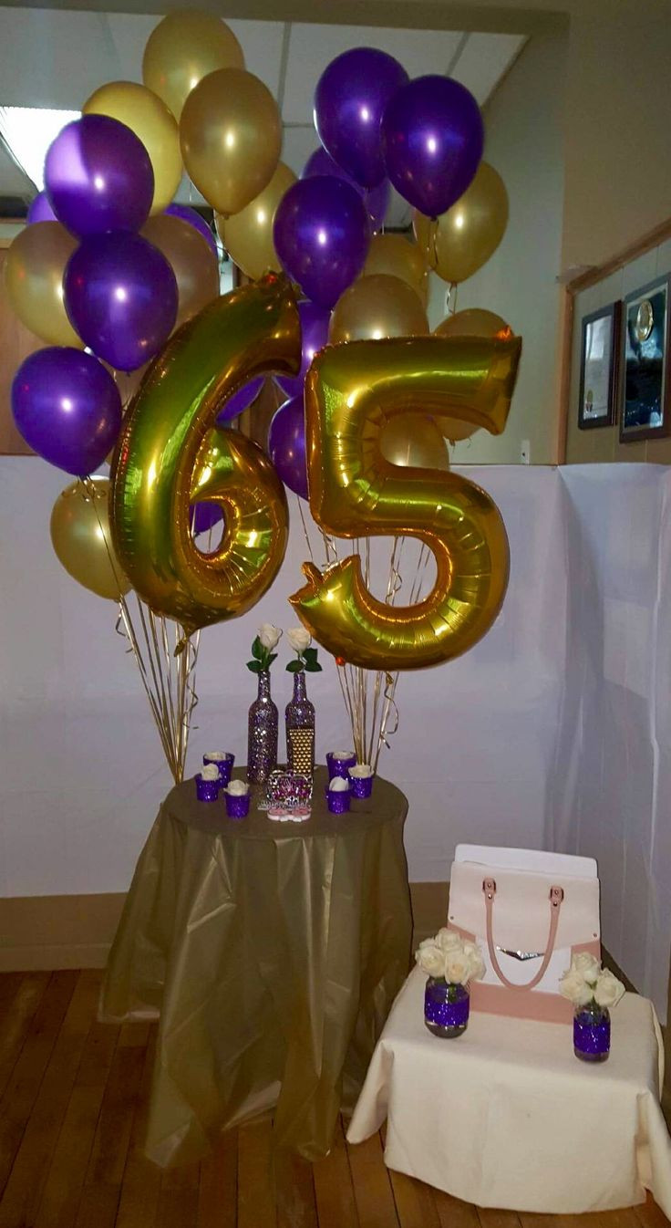 65th Birthday Party Decorations
 65th Birthday Cake Table … in 2019