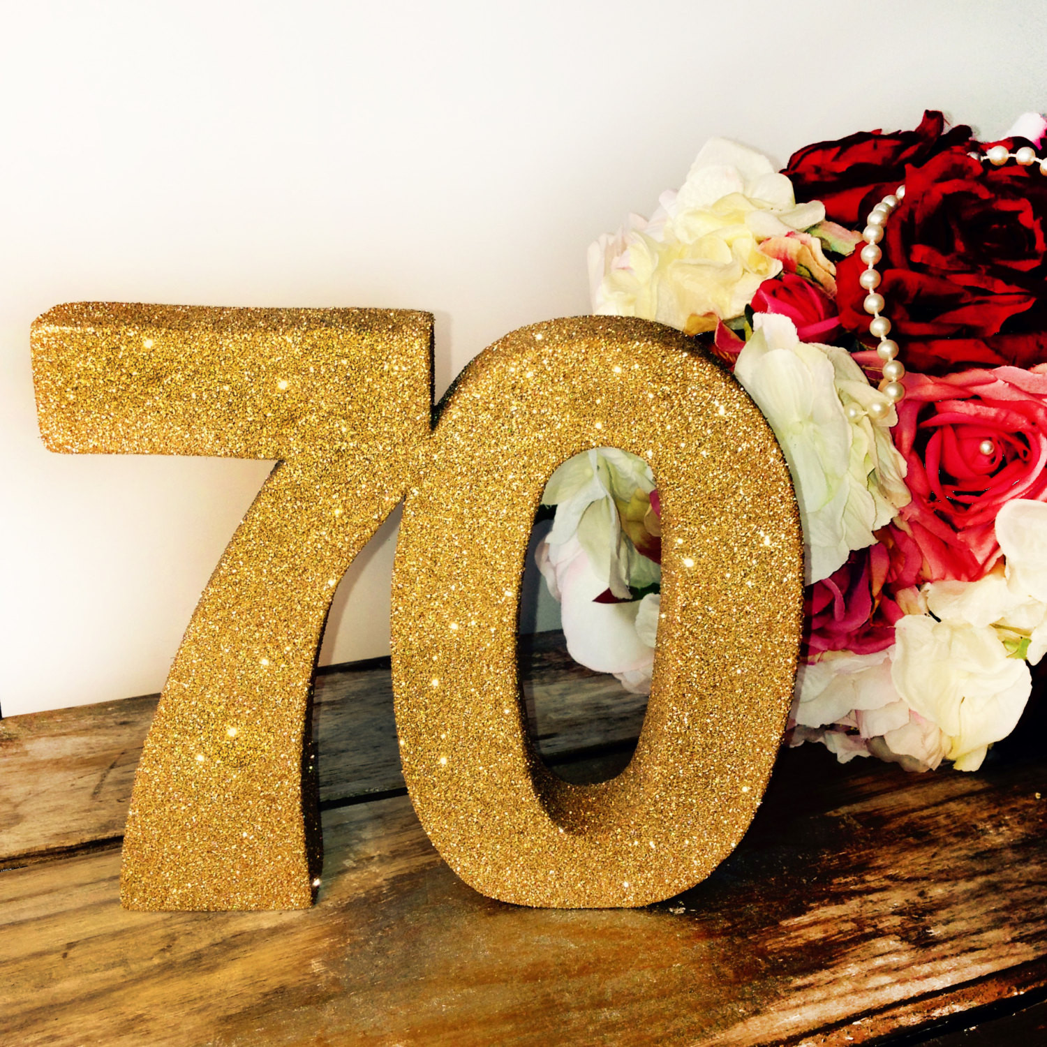 70 Birthday Party Decorations
 70th birthday decoration glitter number Birthday party