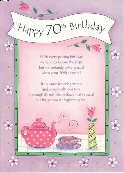 70th Birthday Cards
 Birthday Cards 70th Birthday Cards Happy Seventy