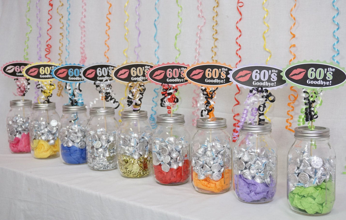 70th Birthday Party Decorations
 70th Birthday Decoration available in 9 Colors 70th Candy
