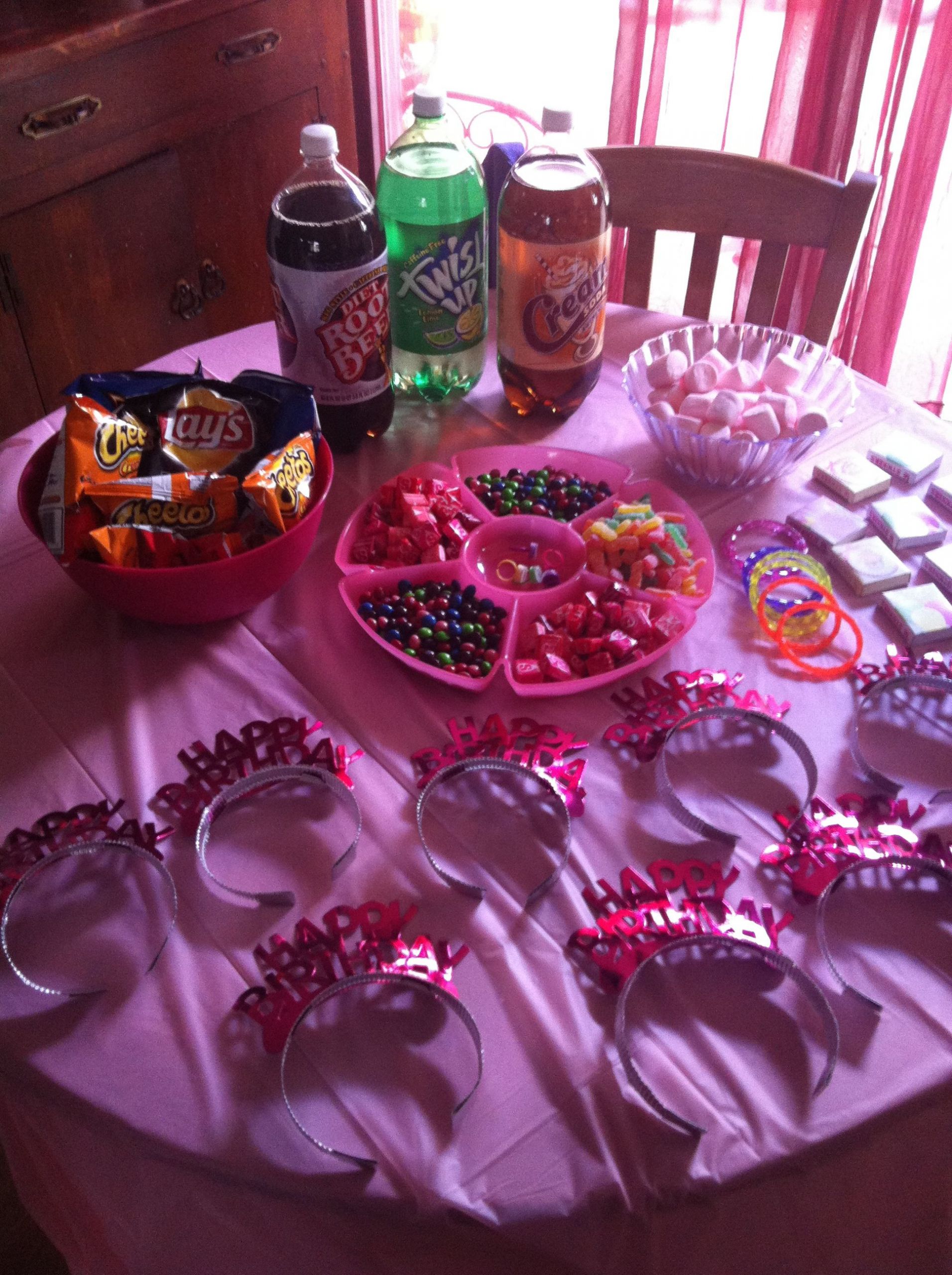 8 Year Old Birthday Party
 Girls 8 year old slumber party treats Food
