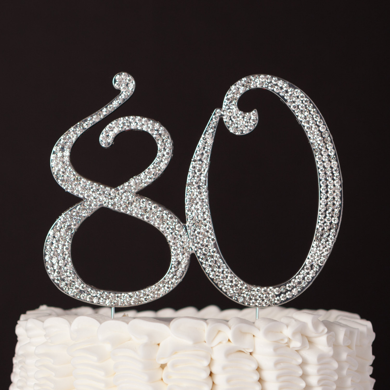 80th Birthday Cake Toppers
 80 Cake Topper 80th Birthday or Anniversary Decorations