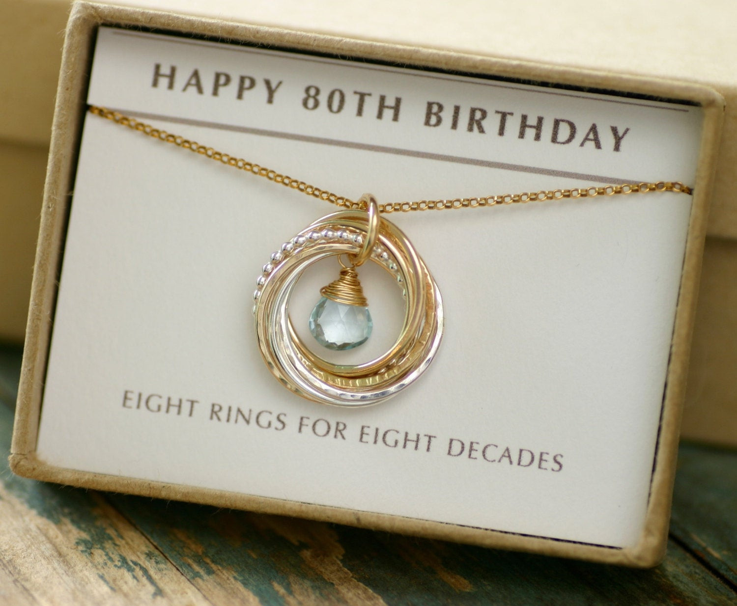 80Th Birthday Gift Ideas
 80th birthday t for mother December birthstone jewelry for