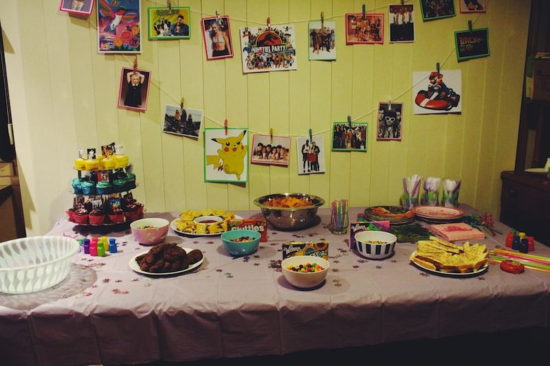 90S Party Food Ideas
 90 s party food 90 s Themed Party Ideas