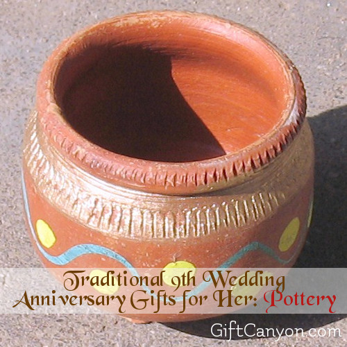 9Th Anniversary Gift Ideas For Her
 9th Year Pottery Wedding Anniversary Gifts for Her Gift