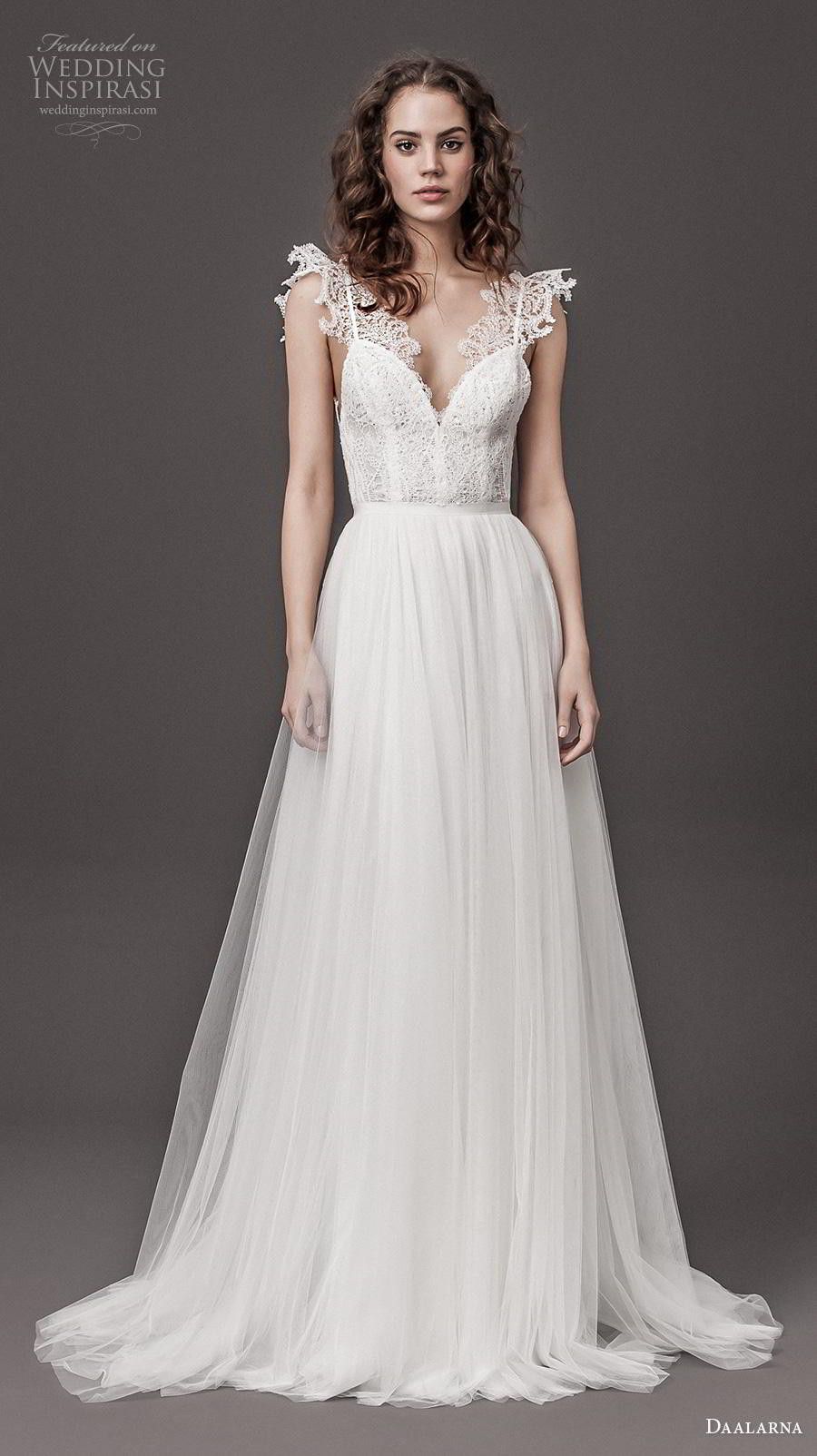 A Line Wedding Gown
 Daalarna 2020 Wedding Dresses — “Rebelle” Bridal