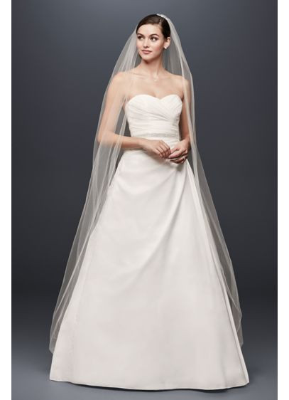 A Line Wedding Gown
 Taffeta A Line Wedding Dress with Sweetheart Neck