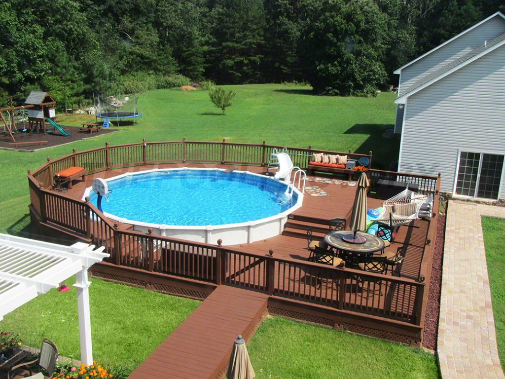 Above Ground Pool Deck Ideas
 Pool Deck Ideas Full Deck The Pool Factory