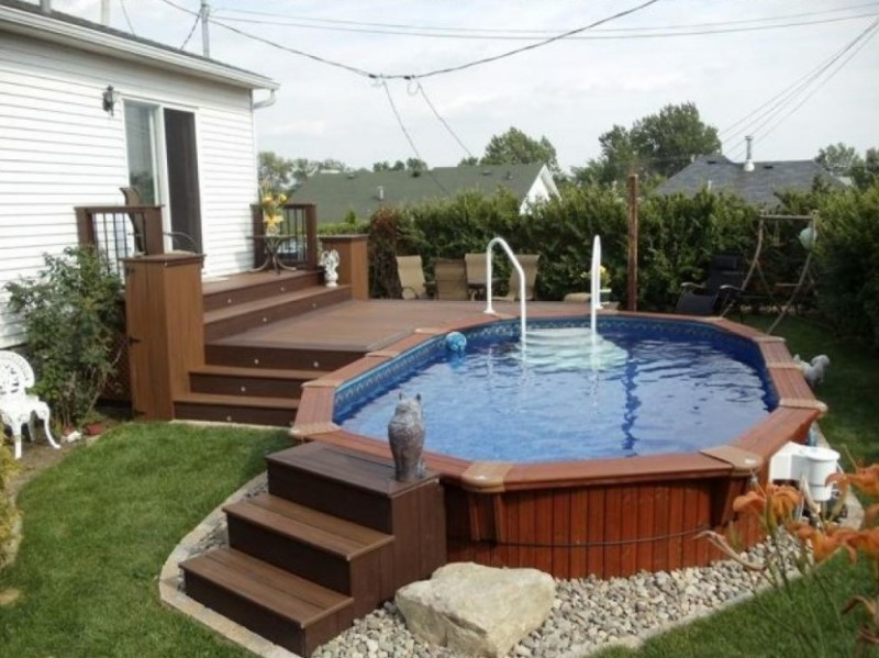 Above Ground Pool Deck Ideas
 40 Uniquely Awesome Ground Pools with Decks