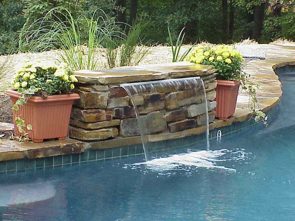 Above Ground Pool Waterfall
 54 Swimming Pool Fountains And Waterfalls Garden Pools
