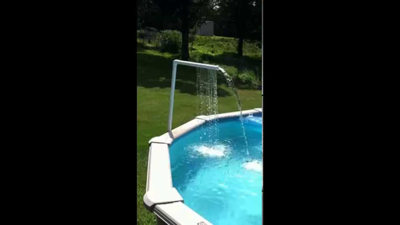 Above Ground Pool Waterfall
 Make your own Ground Pool Waterfall with PVC pipe