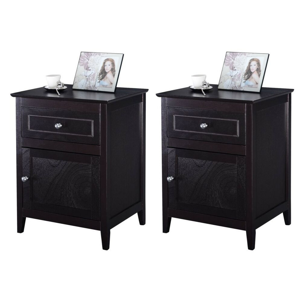Accent Tables For Living Room
 2 PCS Accent End Table Nightstand Living Room Furniture