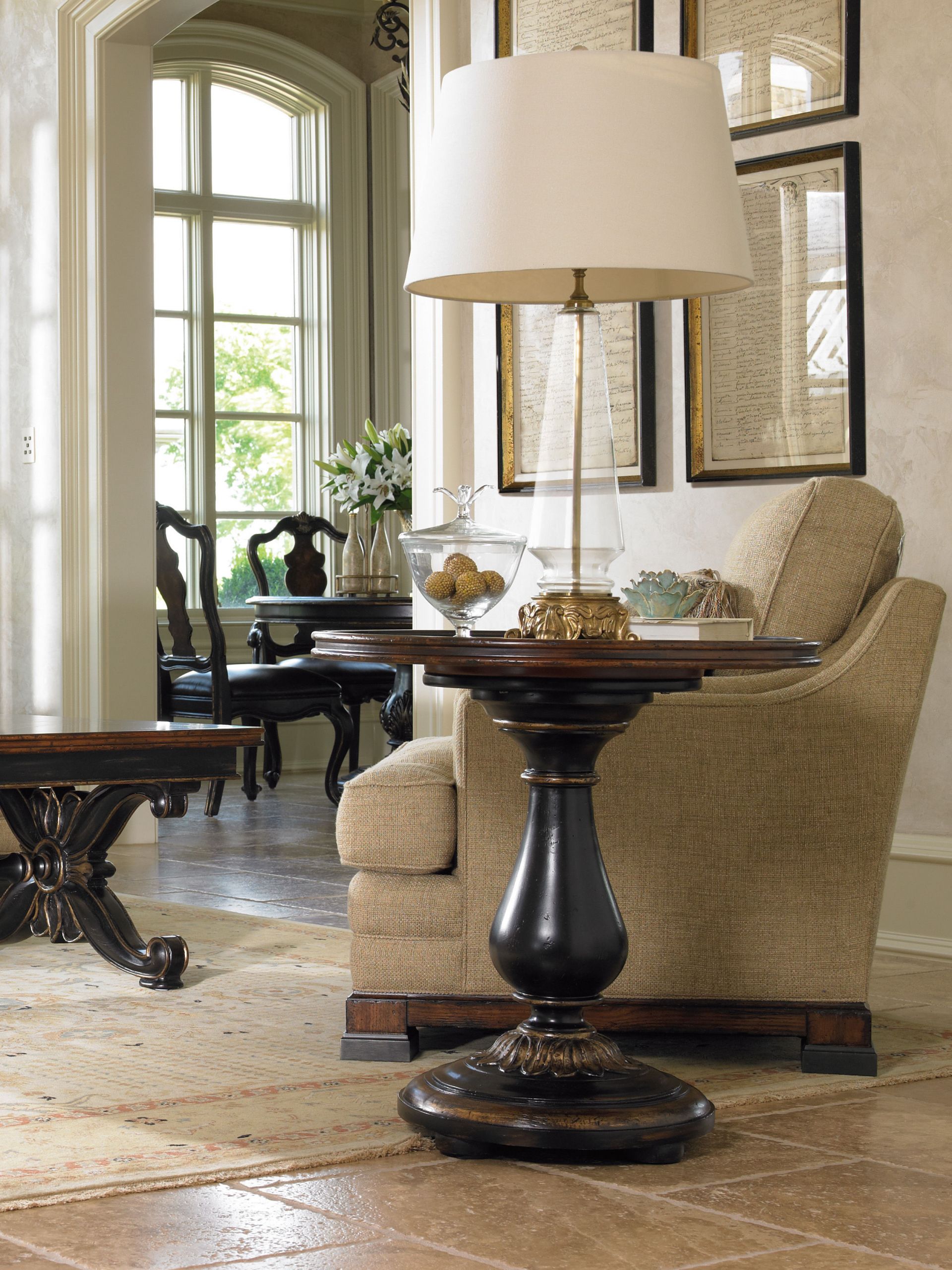 Accent Tables For Living Room
 Hooker Furniture Living Room Grandover Round Accent Table