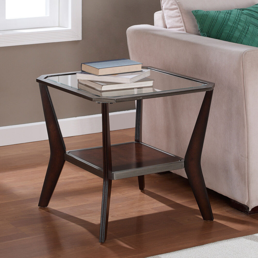 Accent Tables For Living Room
 Glass End Table Modern Accent Side Sofa Rectangular Wood