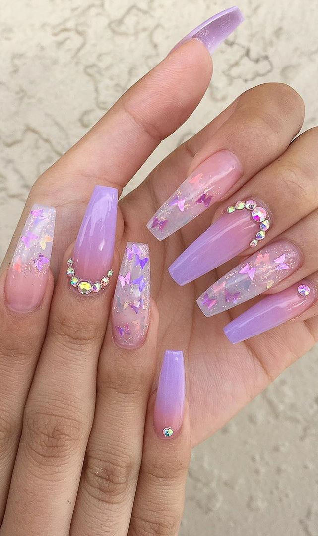 Acrylic Nail Designs 2020
 Awesome New Year Best Ombre Nail Ideas for 2020 Page 31