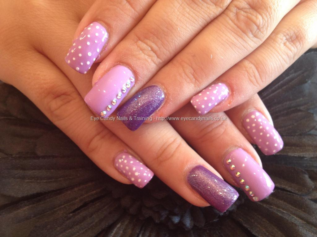 Acrylic Nail Designs Gallery
 Eye Candy Nails & Training Acrylic nails with purple