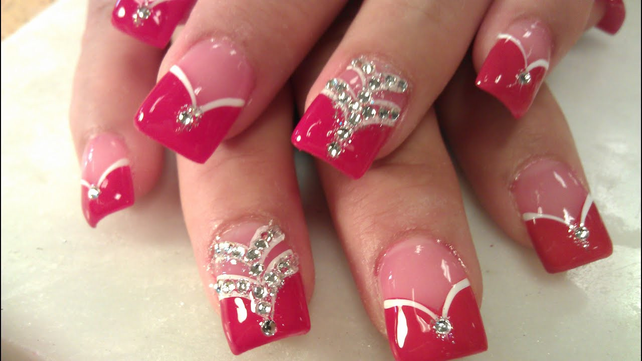Acrylic Nail Designs Gallery
 HOW TO LADY IN RED ACRYLIC NAILS