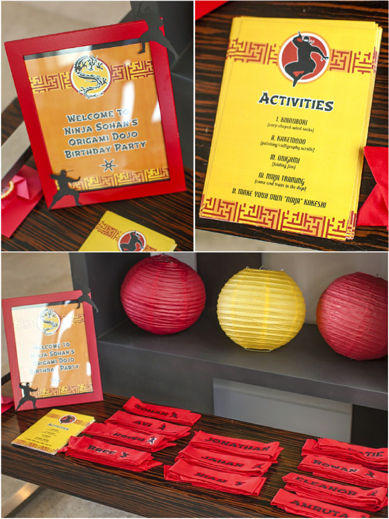 Activities For Birthday Party
 Ninja Japanese Birthday Party Printables Supplies