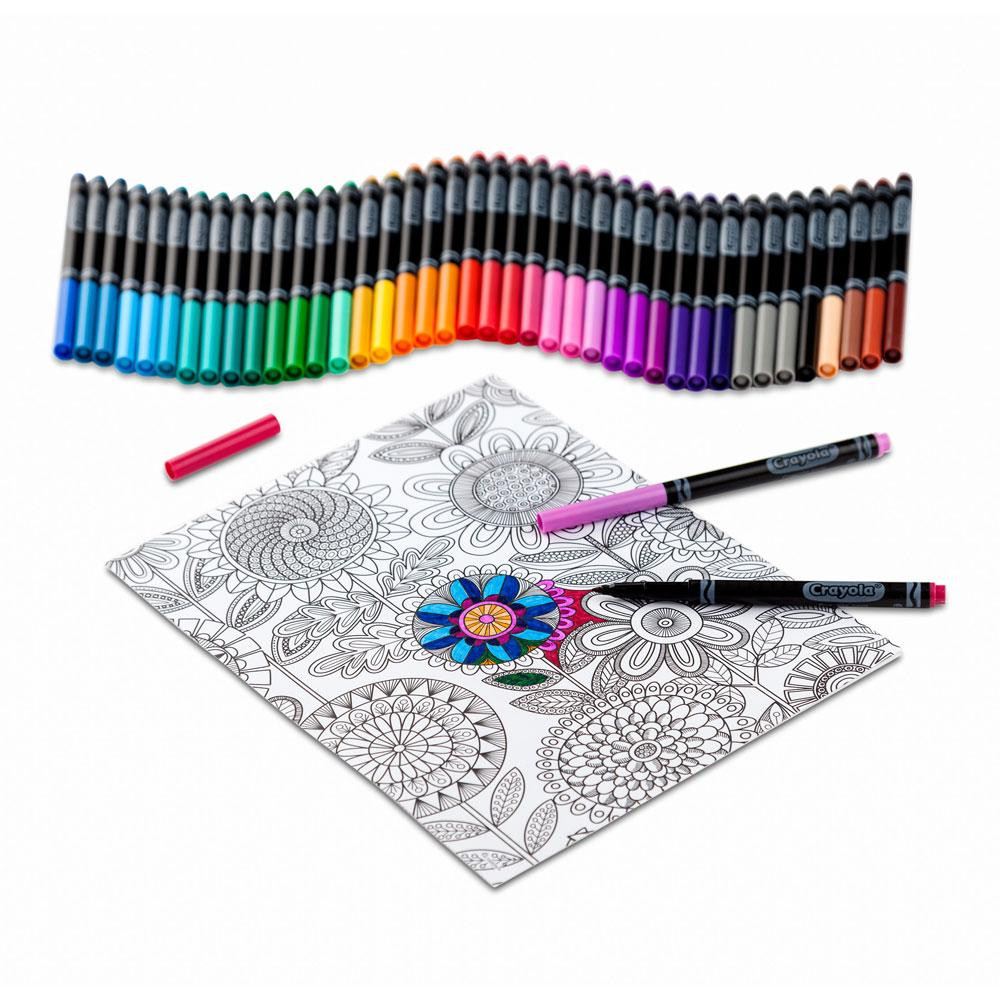 Adult Coloring Book Markers
 Amazon Crayola Adult Coloring 40Ct Fine Line Markers