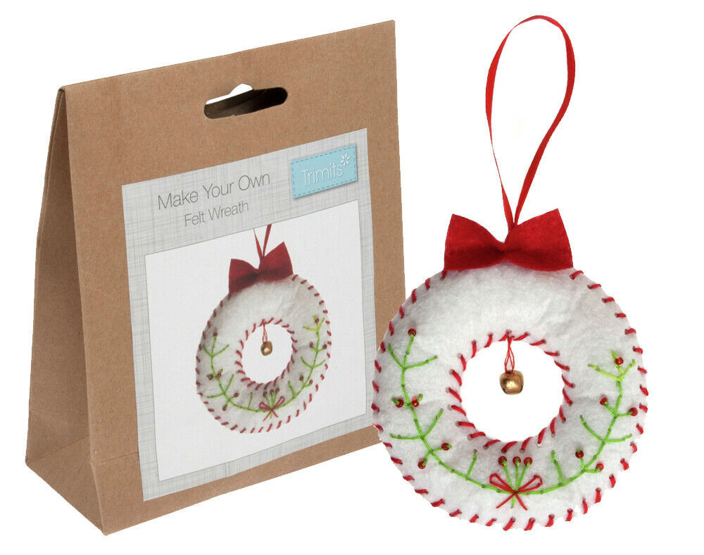 Adult Craft Kits
 Felt Wreath Bauble Sewing Craft Kit for Adults DIY