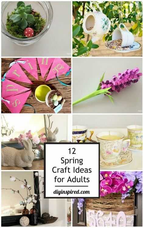 Adult Craft Projects
 12 Spring Craft Ideas for Adults DIY Inspired